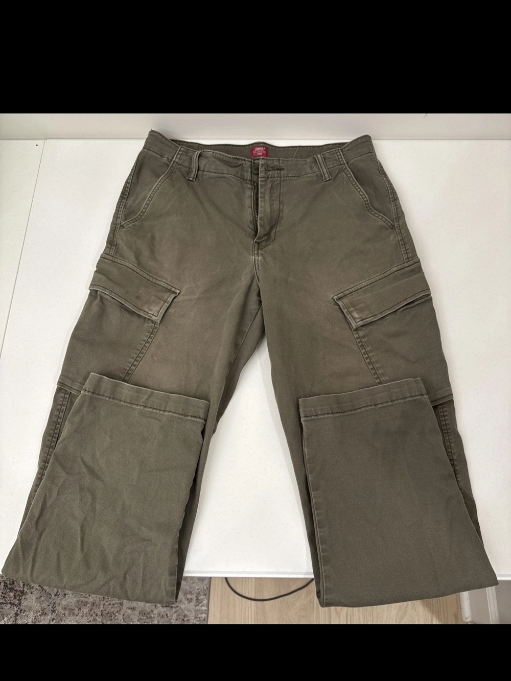 Levi's XX Olive Cargo Pants with Utility Pockets 32X34